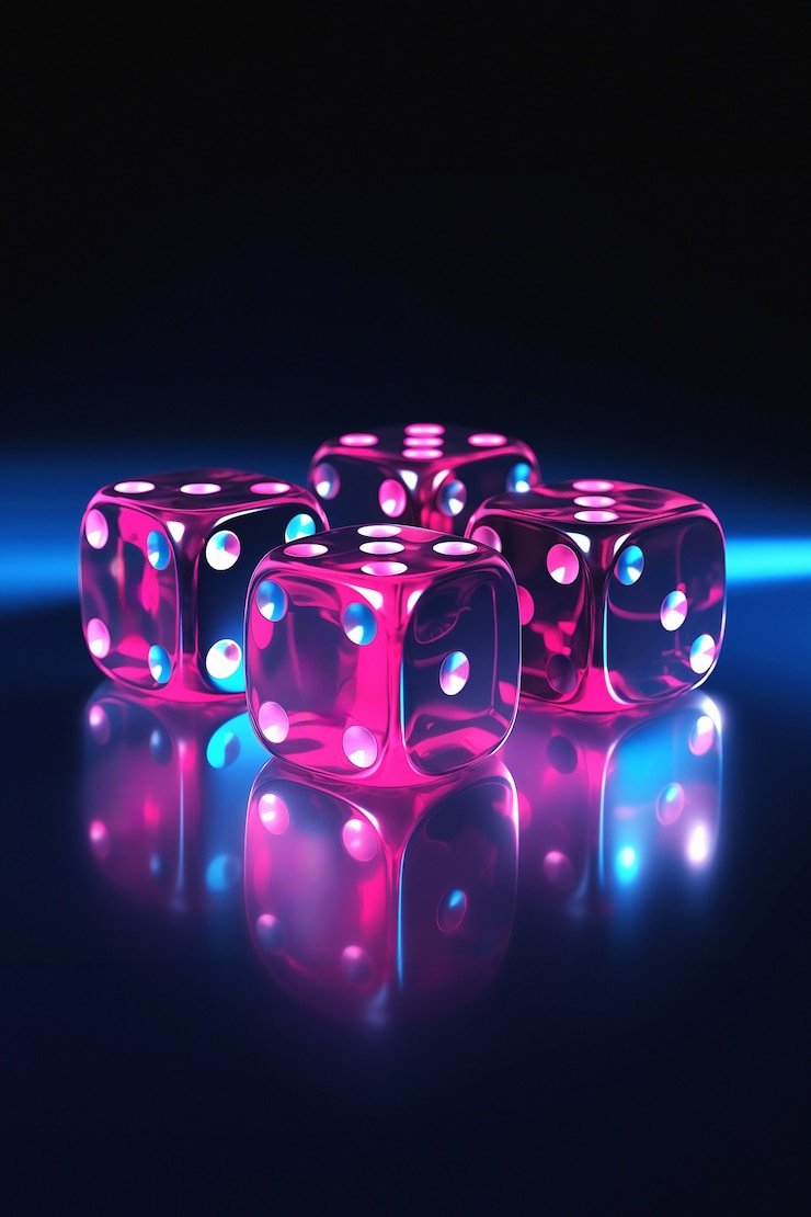 Visual promo terbaru mahkotatoto bernuansa neon
